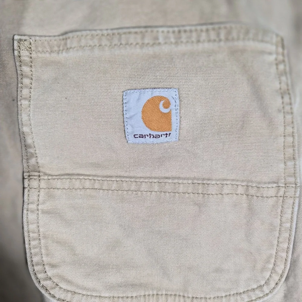 Carhartt Rugged Flex Relaxed Fit Canvas Work Pants Men's 32x30 Tan Workwear